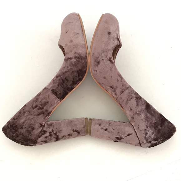 PATRIZIA By SPRING STEP Velvet Heels Block Heel Pump Lilac Size 7.5 - Picture 11 of 16